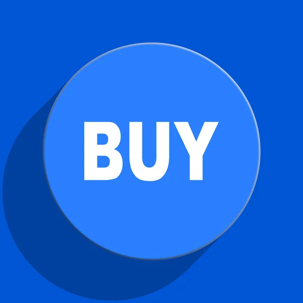 Comprar azul web flat ícone — Fotografia de Stock