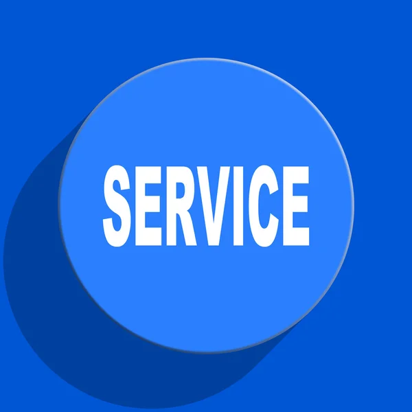Ícone de flat Service web azul — Φωτογραφία Αρχείου