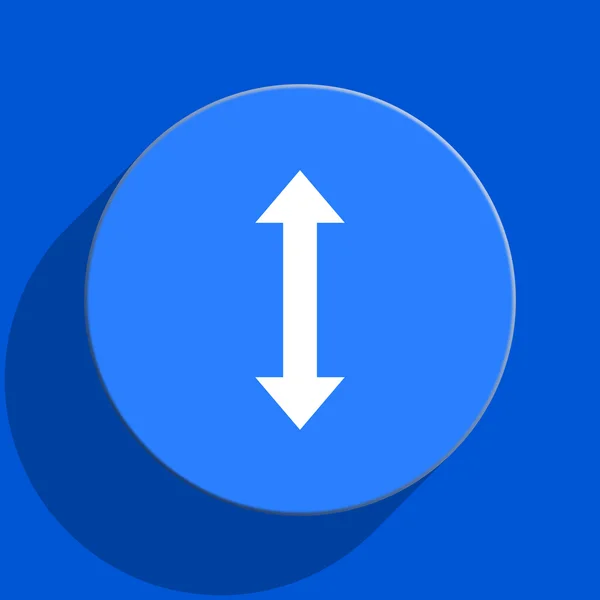 Arrow blue web flat icon — Stock Photo, Image