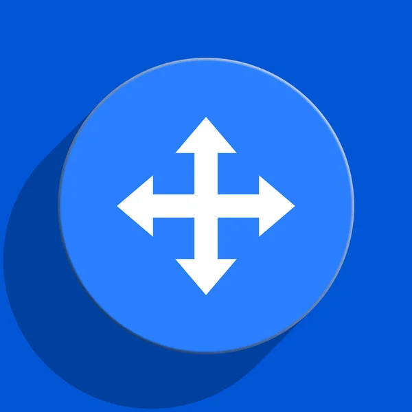 Arrow blue web flat icon — Stock Photo, Image