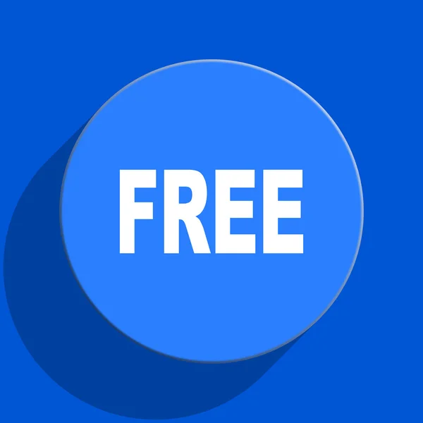 Free blue web flat icon — Stock Photo, Image