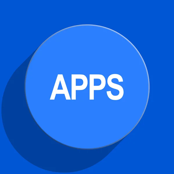 Apps blå platta webbikonen — Stockfoto