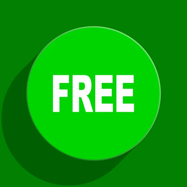 Free green flat icon — Stock Photo, Image
