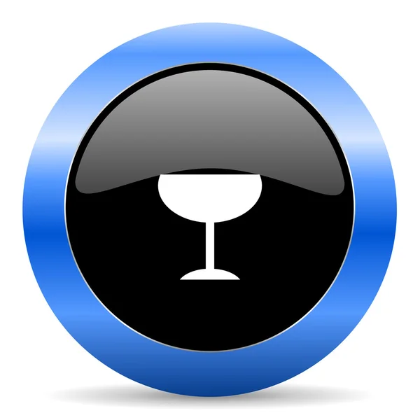 Alcohol  blue glossy icon — Stock Photo, Image