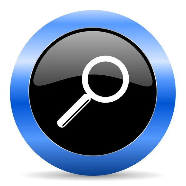 Search blue glossy icon — Stock Photo, Image