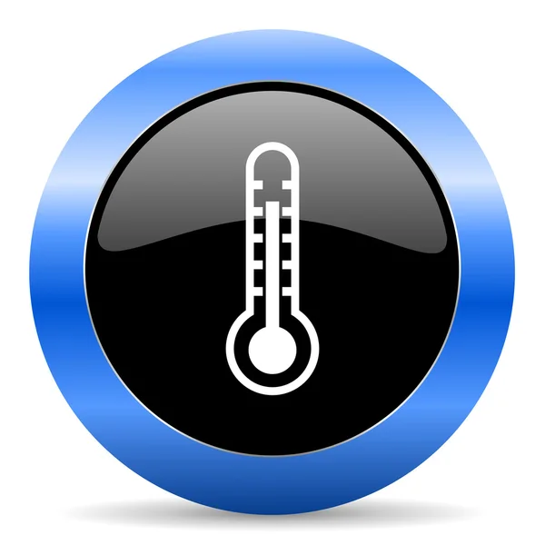 Thermometer blue glossy icon — Stock Photo, Image