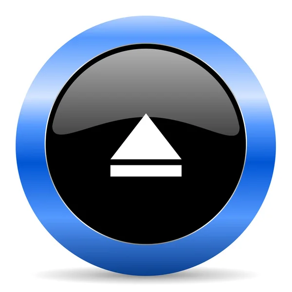 Eject blue glossy icon — Stock Photo, Image