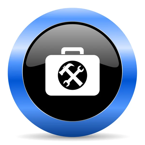 Toolkit blue glossy icon — стоковое фото