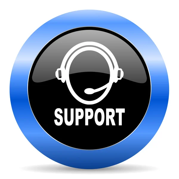 Supporto icona blu lucido — Foto Stock