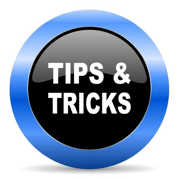 Tips tricks blue glossy icon — Stock Photo, Image