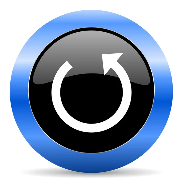 Rotate blue glossy icon — Stock Photo, Image