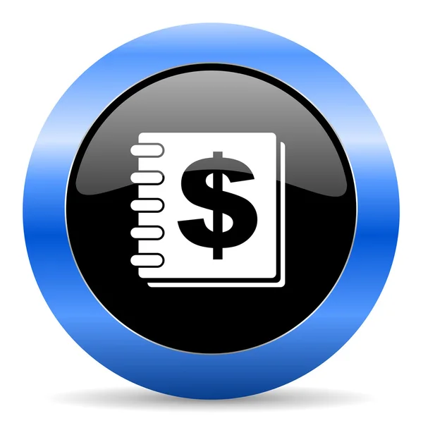 Money blue glossy icon — Stock Photo, Image