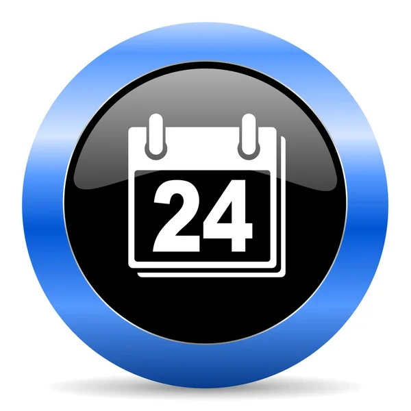 Calendar blue glossy icon — Stock Photo, Image