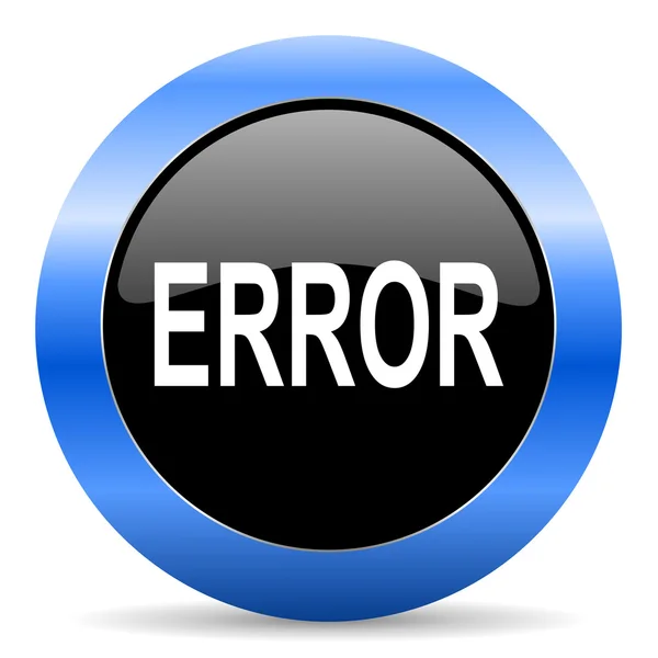 Error icono brillante azul — Foto de Stock