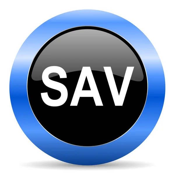 Sav blue gensy icon — стоковое фото