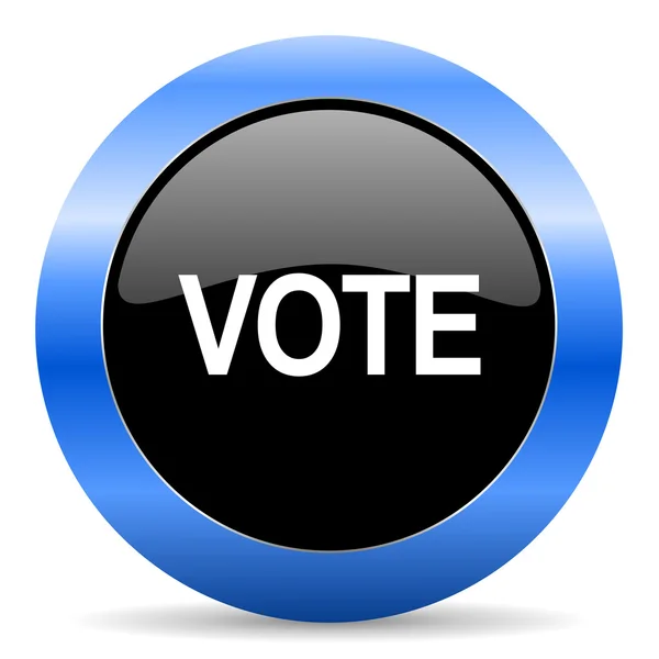 Vote blue glossy icon — Stock Photo, Image