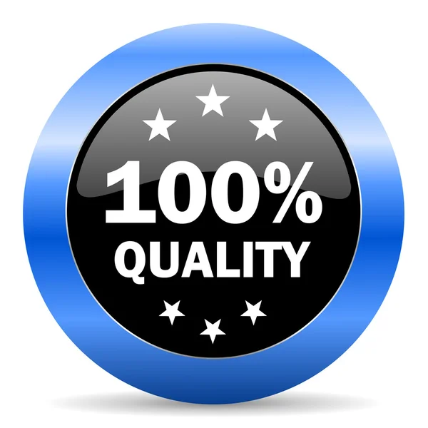 Quality blue glossy icon — Stock Photo, Image