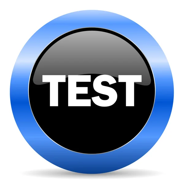 Testa blå blanka ikonen — Stockfoto