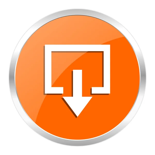 Exit Orange Hochglanz-Symbol — Stockfoto
