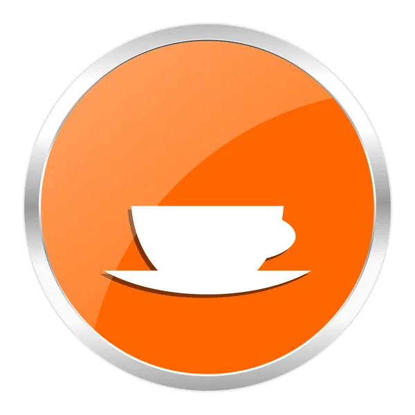 Espresso orange glossy icon — Stock Photo, Image