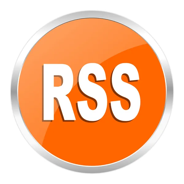 Communication orange glossy icon — Stock Photo, Image