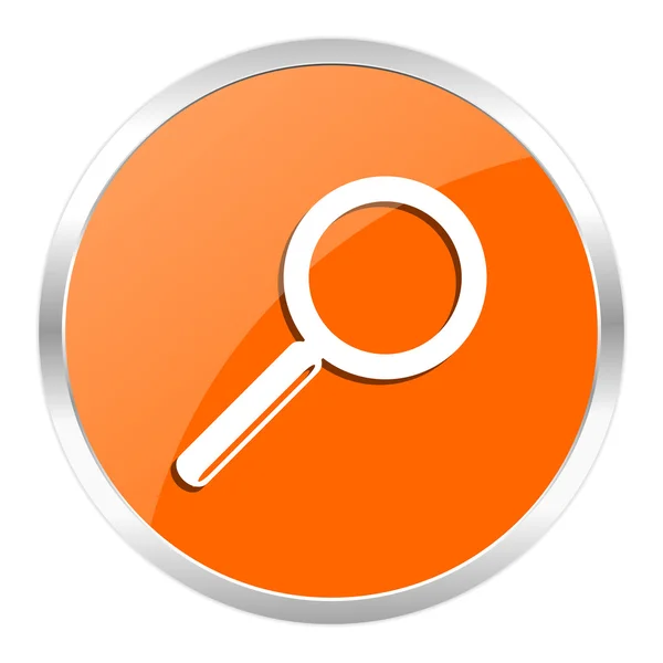 Suche orange Hochglanz-Symbol — Stockfoto