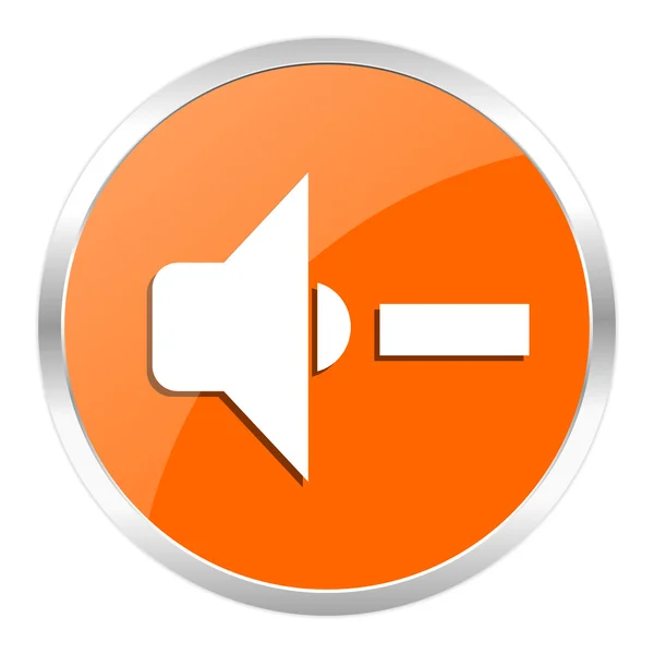 Lautsprechervolumen orange Hochglanz-Symbol — Stockfoto