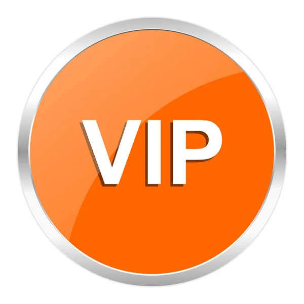 VIP-oranje glanzende pictogram — Stockfoto