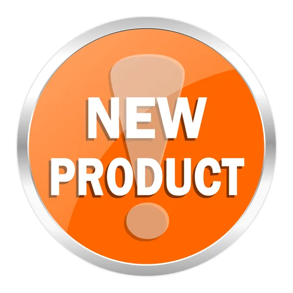 New product orange glossy icon — Stock Photo, Image