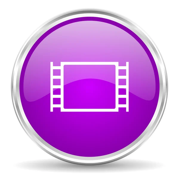 Movie pink glossy icon — Stock Photo, Image