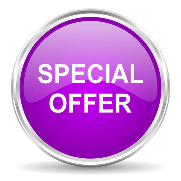 Special offer pink glossy icon — Stock Photo, Image
