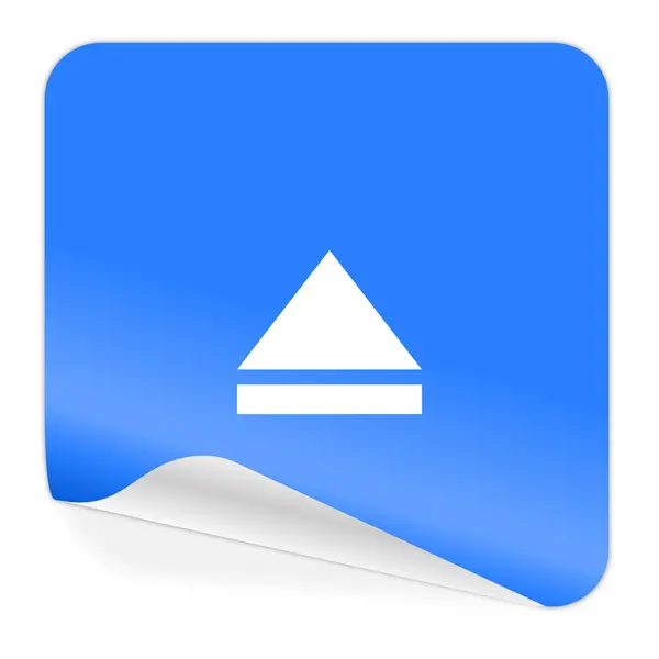 Eject blue sticker icon — Stock Photo, Image