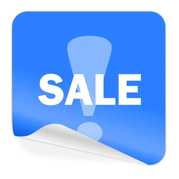 Sale blue sticker icon — Stock Photo, Image