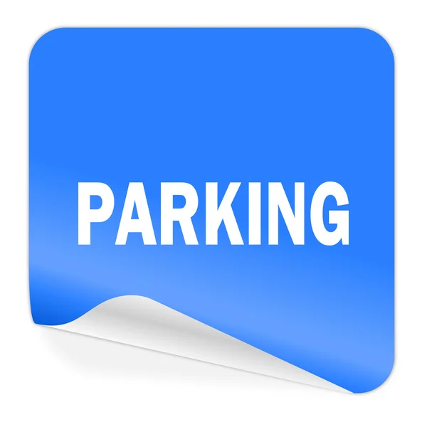 Parking blue sticker icon — Stock Photo, Image