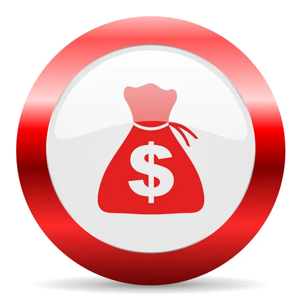 Geld glanzend web pictogram — Stockfoto