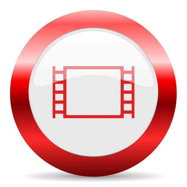 Glanzend web filmpictogram — Stockfoto