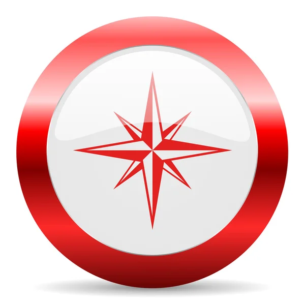 Ikona Kompas WWW błyszczący — Zdjęcie stockowe