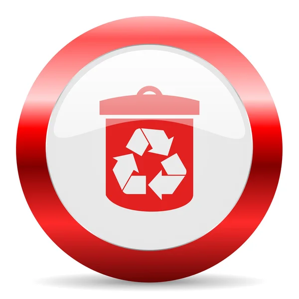 Recycle glanzend web pictogram — Stockfoto