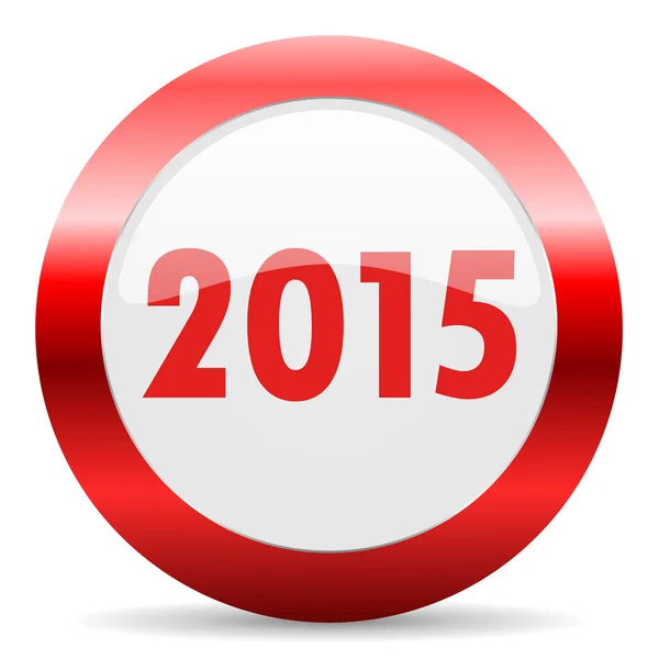 Nuevo año 2015 icono web brillante — Foto de Stock