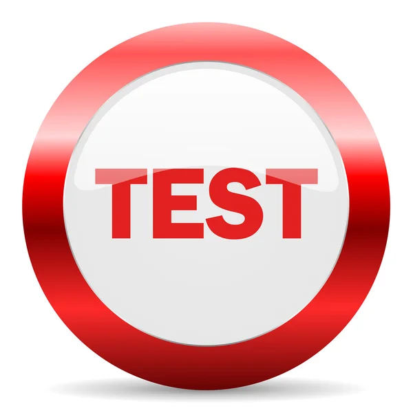 Test glossy web icon — Stock Photo, Image