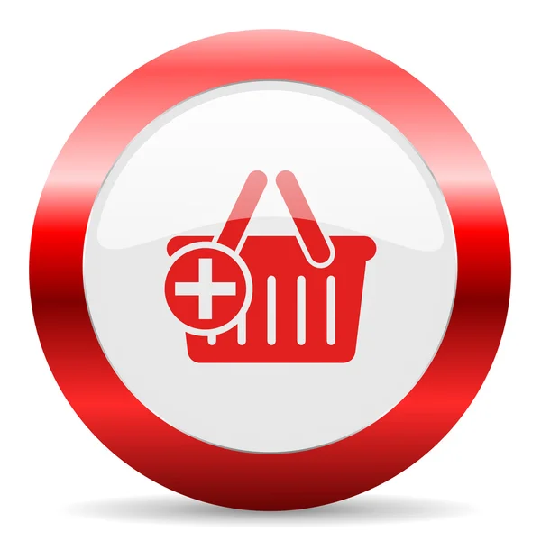 Cart glossy web icon — Stock Photo, Image