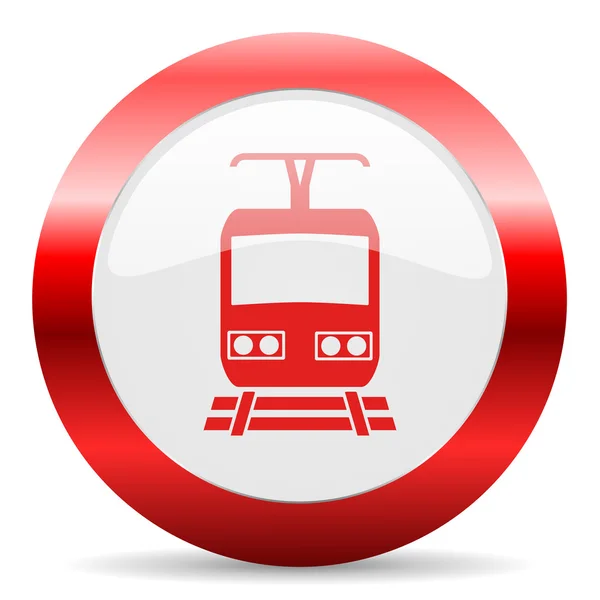 Train glossy web icon — Stock Photo, Image
