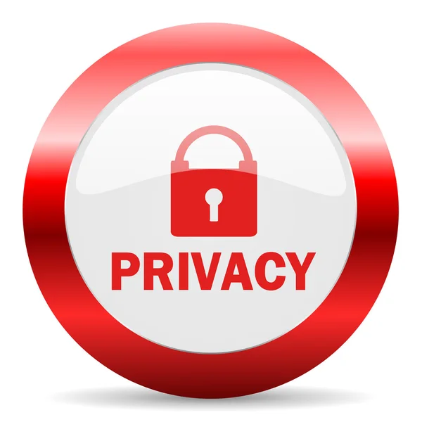 Privacy glanzend web-pictogram — Stockfoto