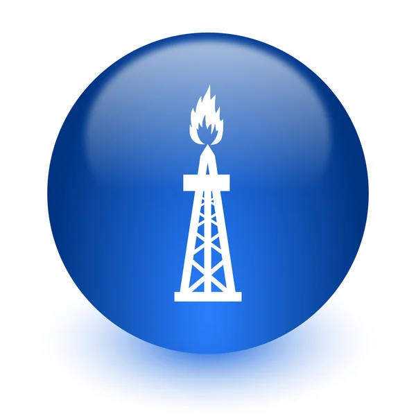 Gas-Computer-Symbol auf weißem Hintergrund — Stockfoto