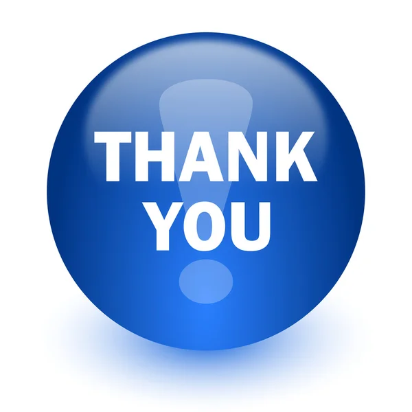 Thank you computer icon on white background — Stock Photo, Image