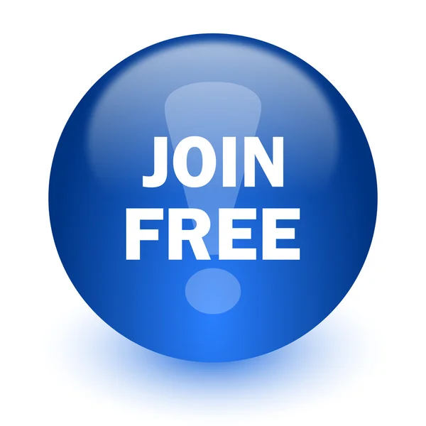 Join free computer icon on white background — Stock Photo, Image