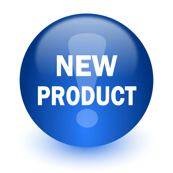 Beyaz arka plan üzerinde yeni ürün bilgisayar simgesi — Stok fotoğraf