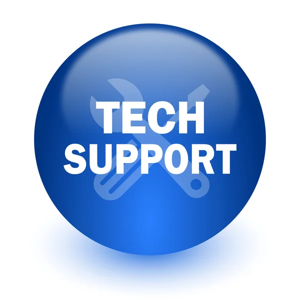 Technical support computer icon on white background — Stock Photo, Image