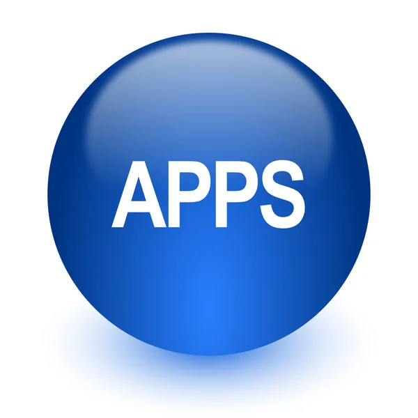 Apps Computer-Symbol auf weißem Hintergrund — Stockfoto