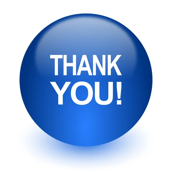 Thank you computer icon on white background — Stock Photo, Image